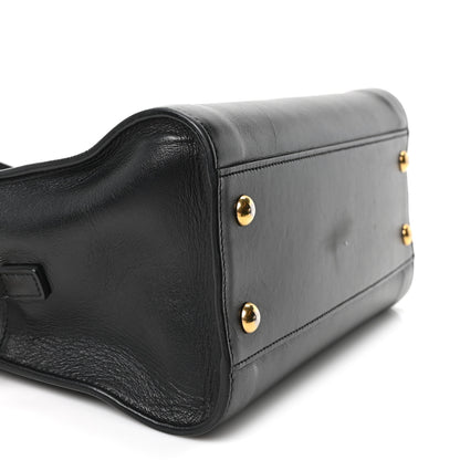 Saint Laurent Calfskin Monogram Baby Cabas Black 9 of 10