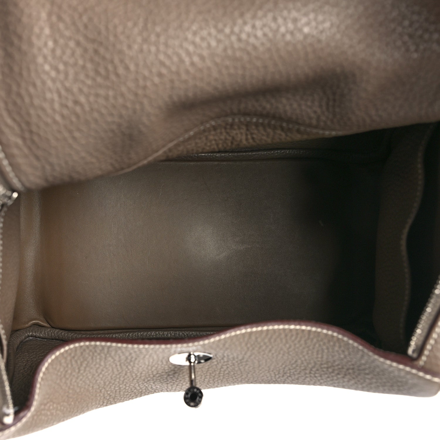 Hermes Taurillon Clemence Lindy 30 Etoupe 5 of 9