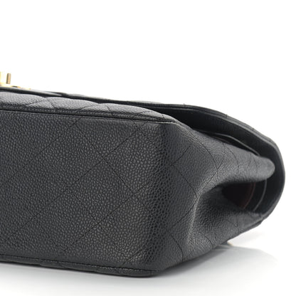 Chanel Caviar Quilted Jumbo Double Flap Black 9 of 11