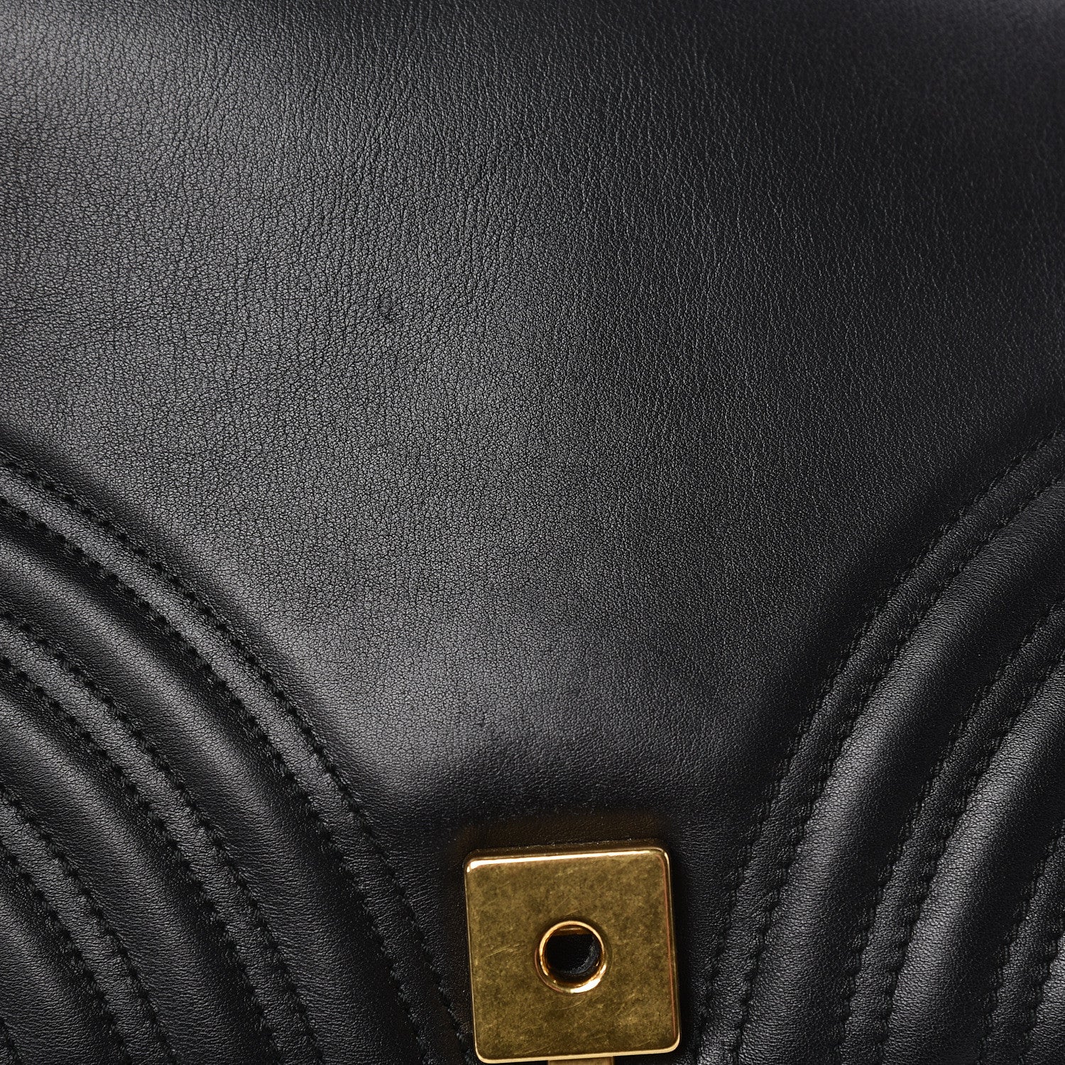 Gucci Calfskin Matelasse Medium GG Marmont Shoulder Bag Black 11 of 13