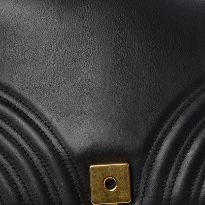 Gucci Calfskin Matelasse Medium GG Marmont Shoulder Bag Black 11 of 13
