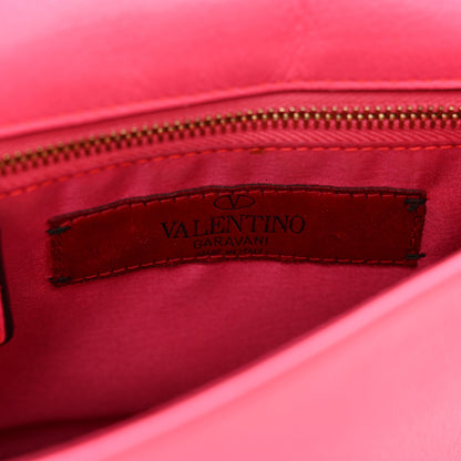 Valentino Garavani Vitello Rockstud Chain Flap Crossbody Bag Fuxia Fluo 7 of 11