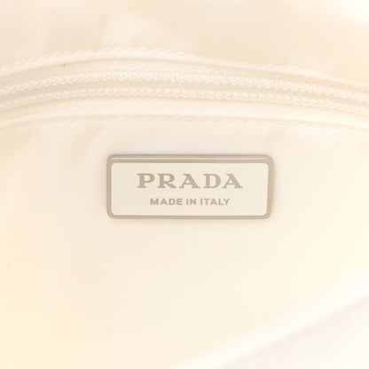 Prada Re-Nylon Vitello Padded Small Flap Shoulder Bag White 6 of 16