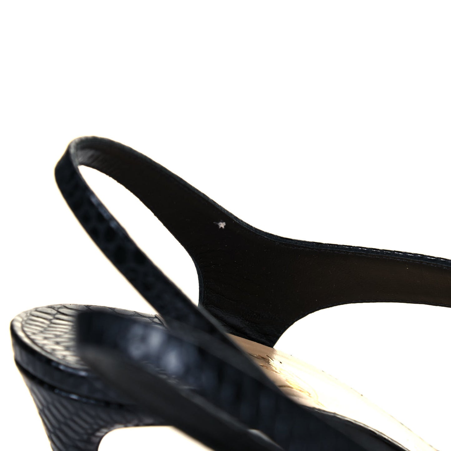 Calfskin Brandina 85 Slingback Pumps 40.5 Black