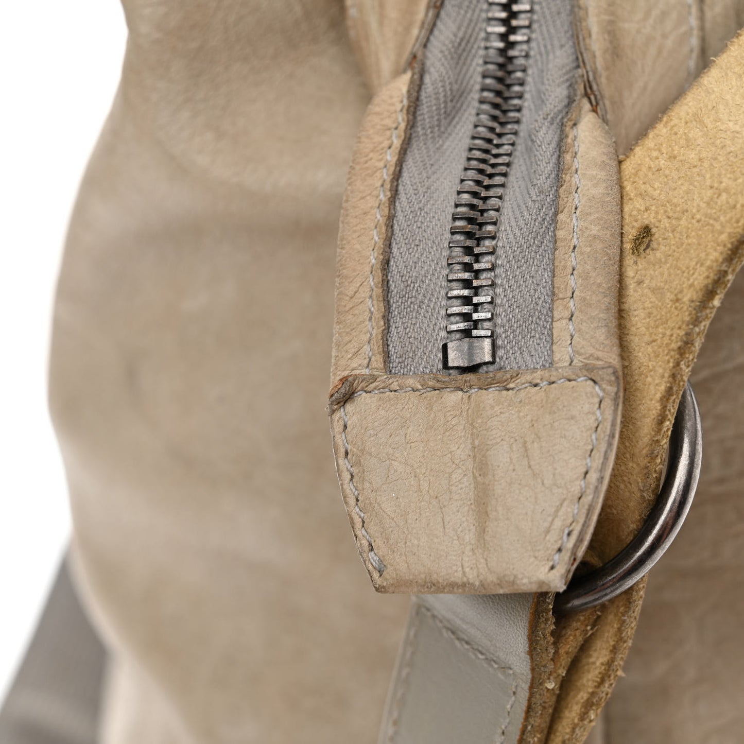 Agneau Classic Hardware Day Hobo Latte Beige