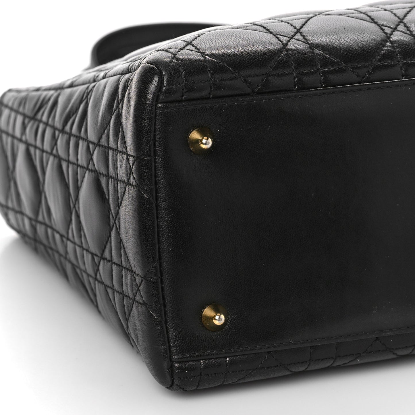 Lambskin Cannage Medium Lady Dior Black