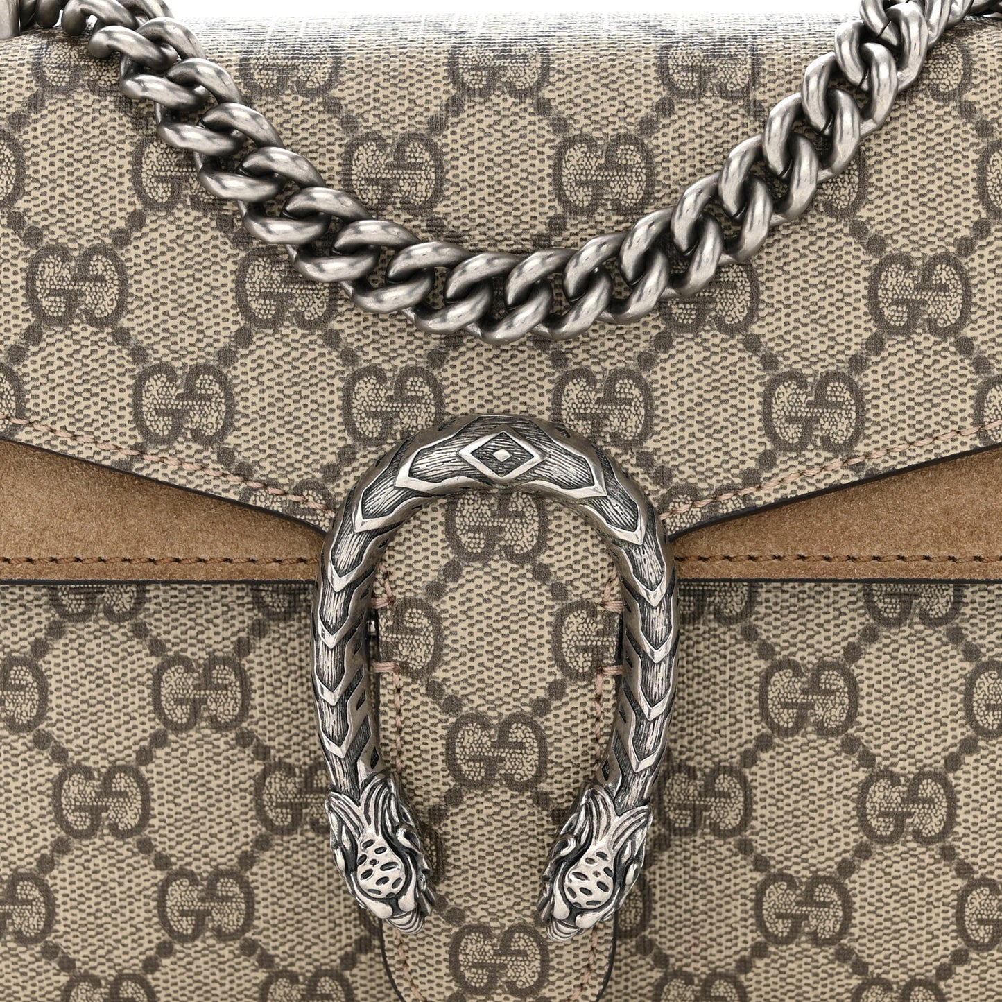 GG Supreme Monogram Mini Dionysus Shoulder Bag Taupe