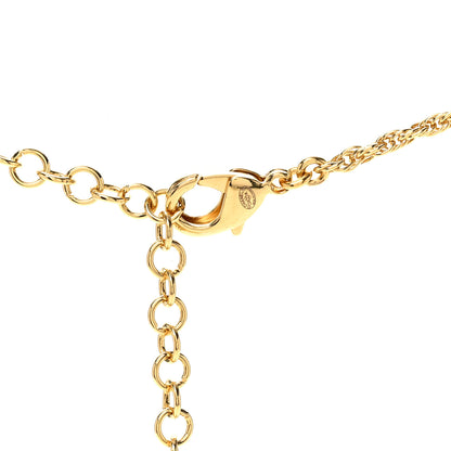 Chanel Crystal Beaded CC Heart Long Necklace Gold Black 5 of 6
