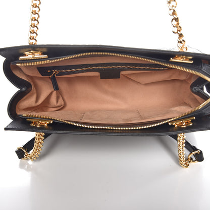 Gucci Guccissima Signature Medium Shoulder Tote Bag Black 5 of 7