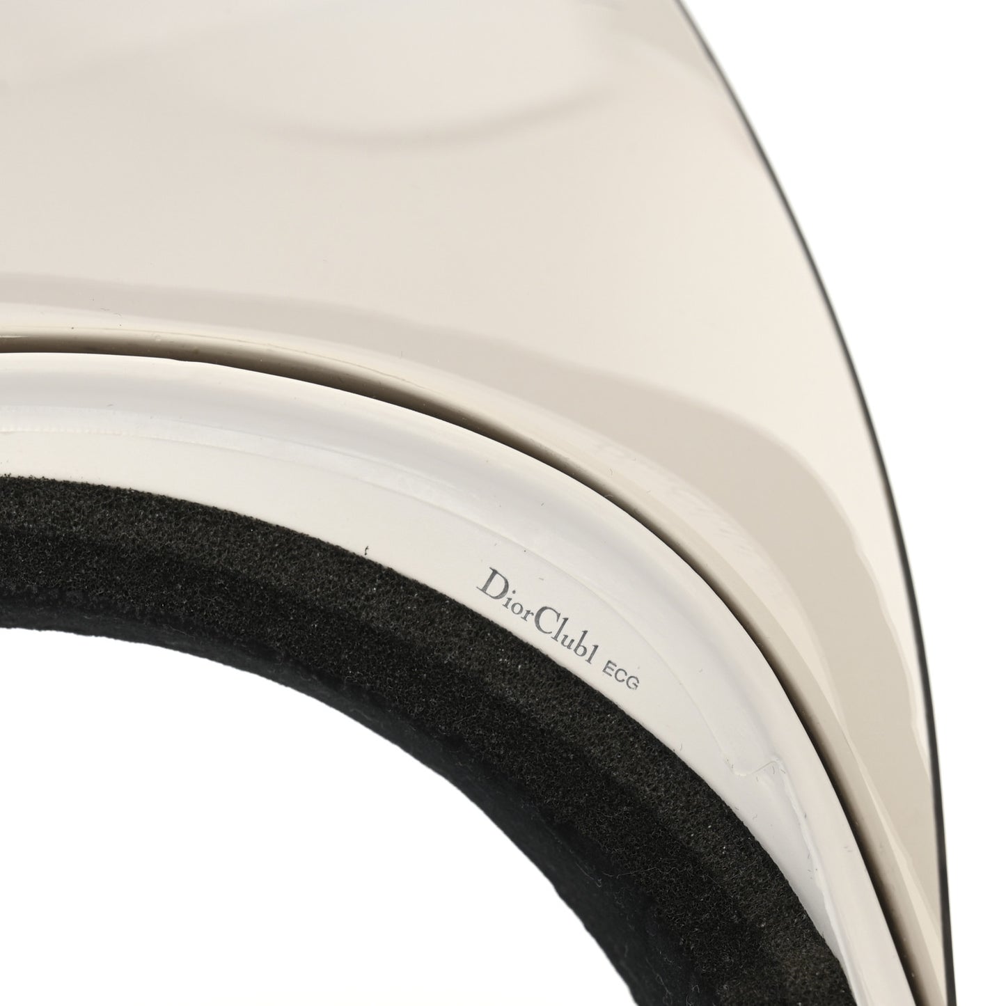 Mirrored DiorClub1 Sun Visor Silver