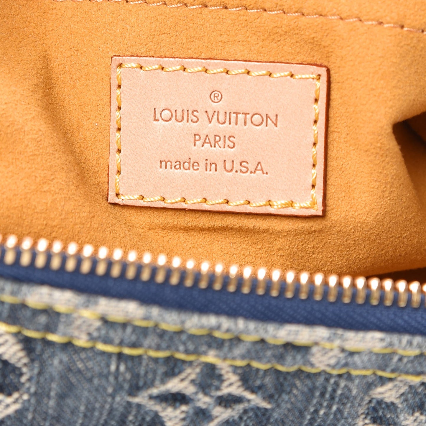 Monogram Denim Baggy PM Blue