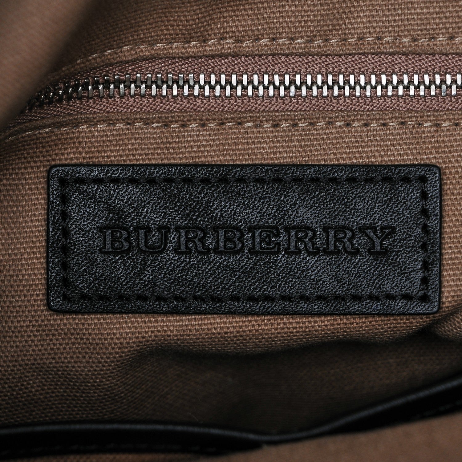 Burberry Grainy Calfskin Canvas Mega Check Medium Ashby Hobo Black 6 of 8