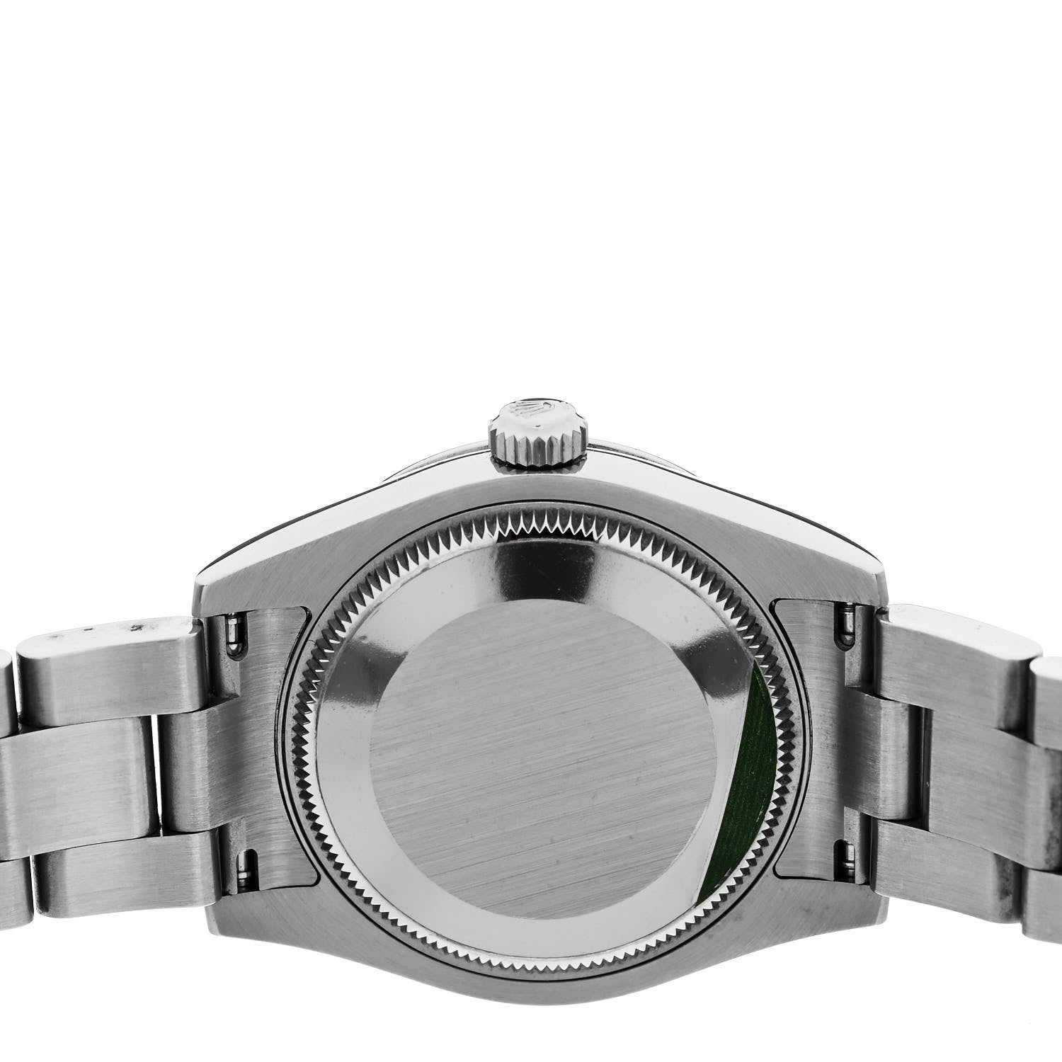 Rolex Stainless Steel 31mm Oyster Perpetual Watch Black 177200 4 of 5