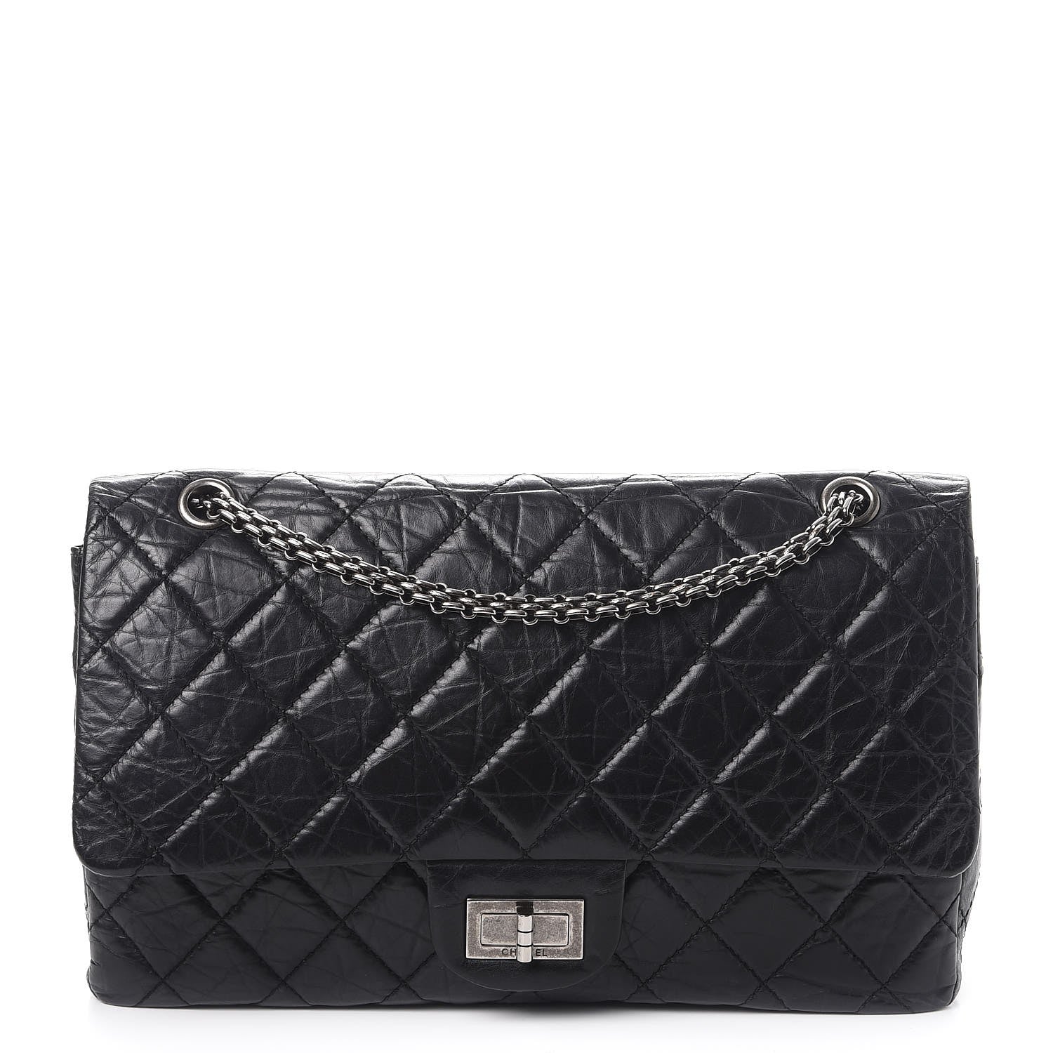 Chanel Aged Calfskin Quilted 2.55 Reissue 227 Flap Black 1 of 8