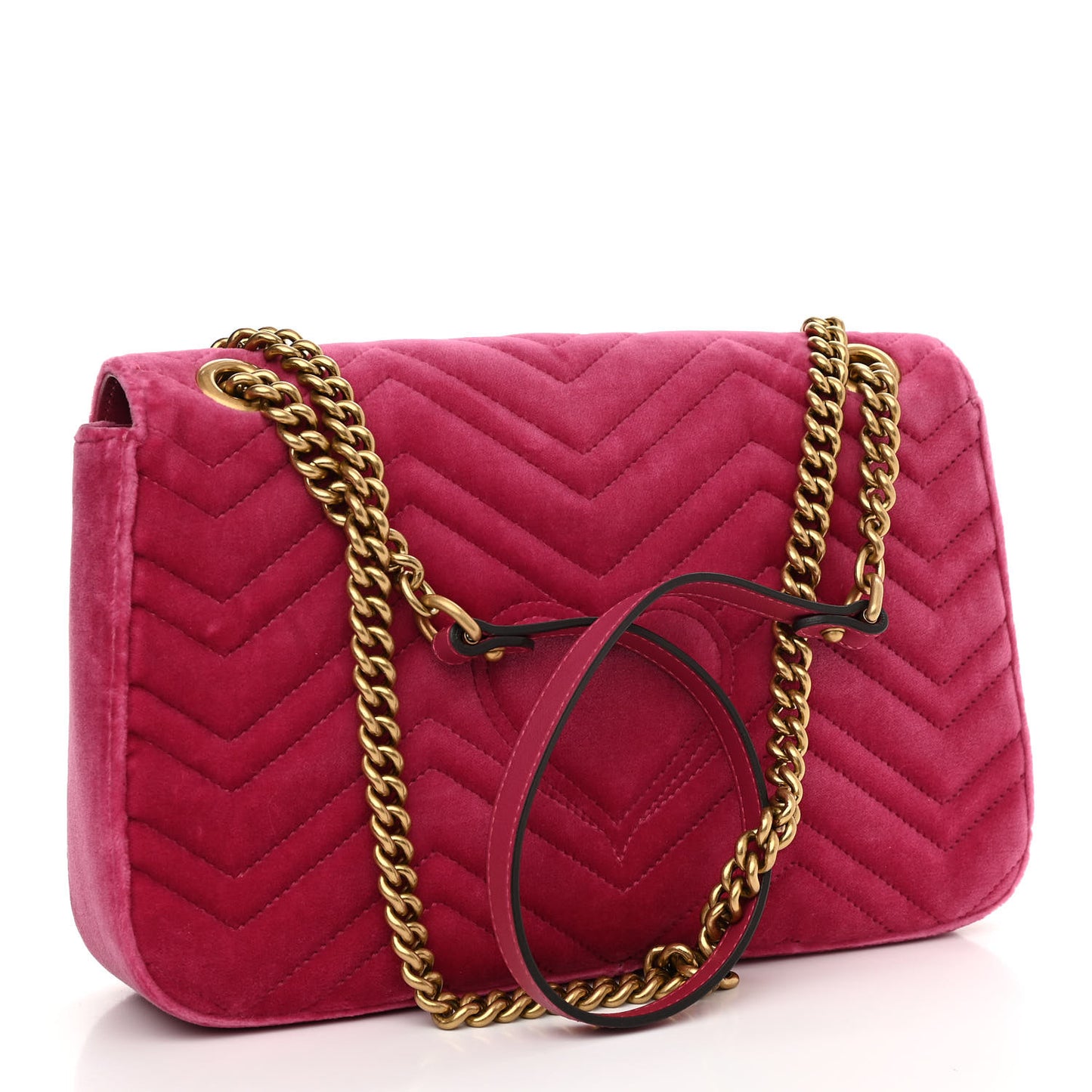 Velvet Matelasse Blind for Love Embroidered Medium GG Marmont Shoulder Bag Light Raspberry Rose Multicolor