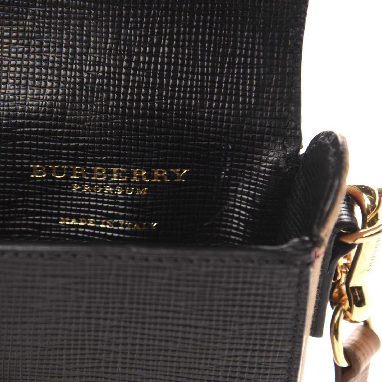 Prorsum Grainy Calfskin Oblong Belt Bag Black