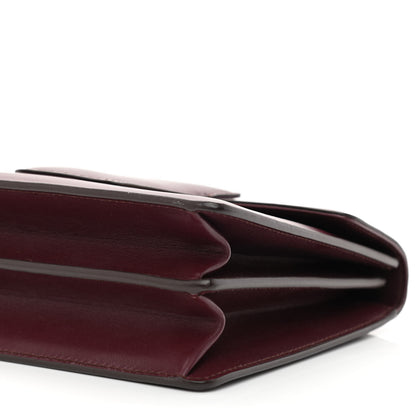 Salvatore Ferragamo Calfskin Thalia Flap Shoulder Bag Wine 10 of 11