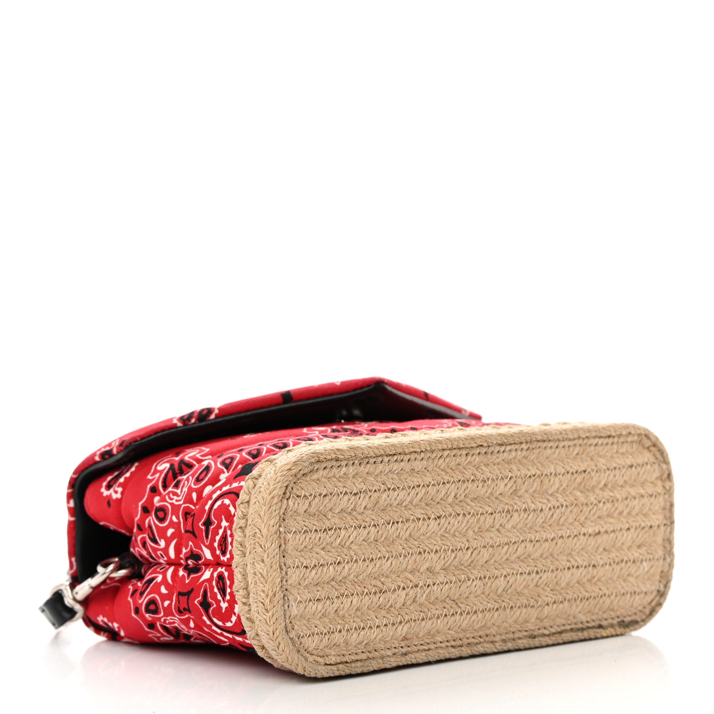 Cotton Bandana Y Quilted Monogram Toy Loulou Crossbody Bag Red