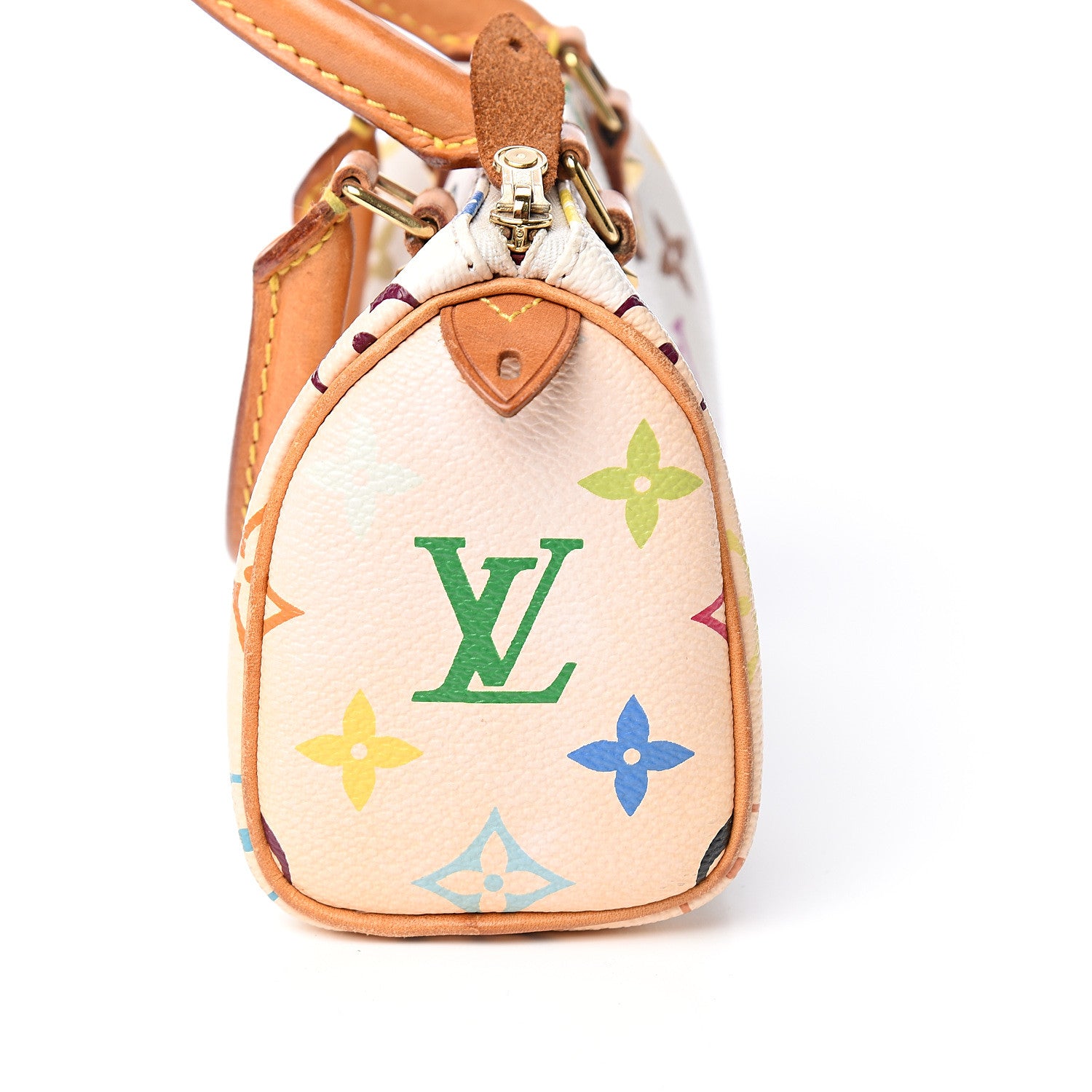 Louis Vuitton Monogram Multicolor Mini Sac HL Speedy White 7 of 9