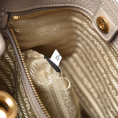 Prada Vitello Daino East West Tote Pomice 9 of 9