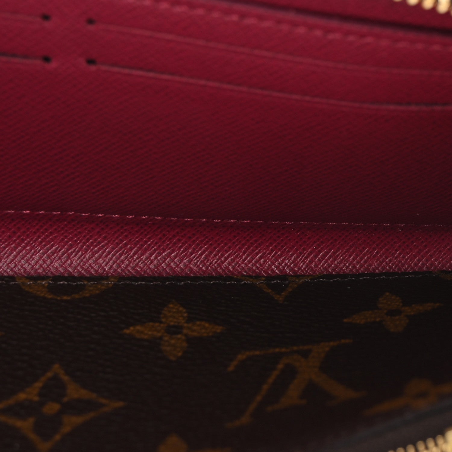 Louis Vuitton Monogram Clemence Wallet Fuchsia 5 of 7