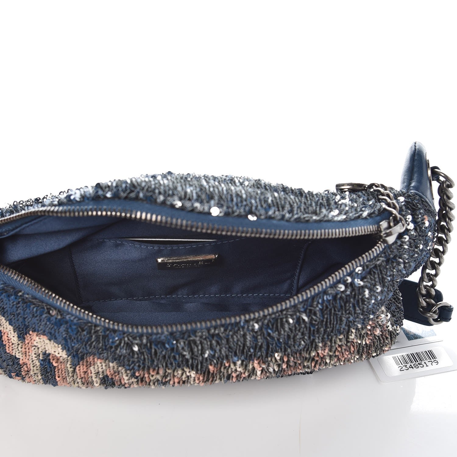Chanel Sequin Coco Cuba Waist Bag Fanny Pack Blue Pink 5 of 8