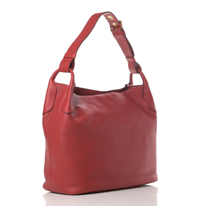 Prada Vitello Daino Hobo Rosso 3 of 11
