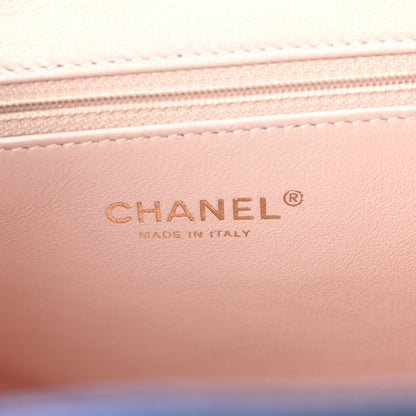 Chanel Caviar Quilted Backpack Blue 6 of 9