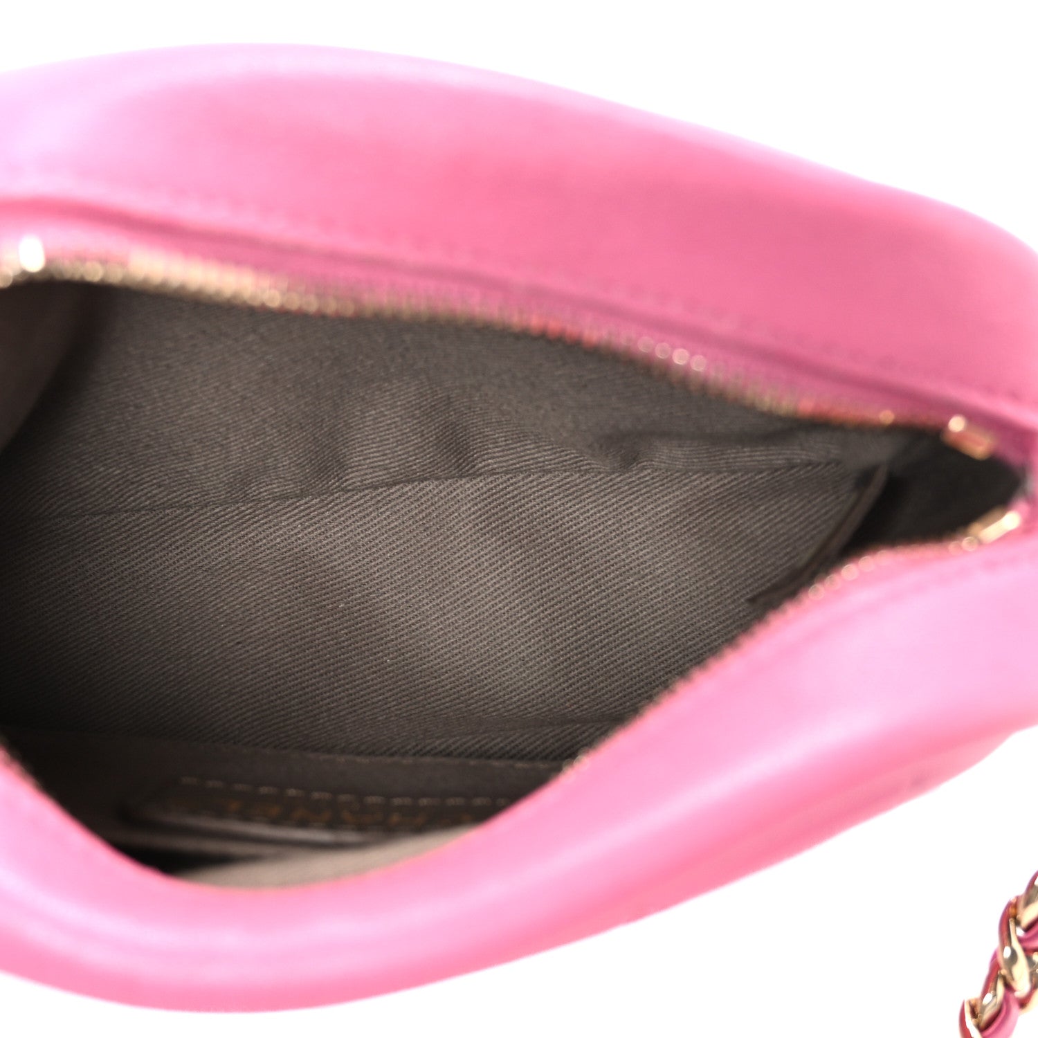 Chanel Goatskin Quilted Small Casual Trip Camera Case Dark Pink 5 of 10