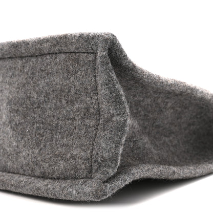Saint Laurent Wool Calfskin Rive Gauche Tote Grey 9 of 13