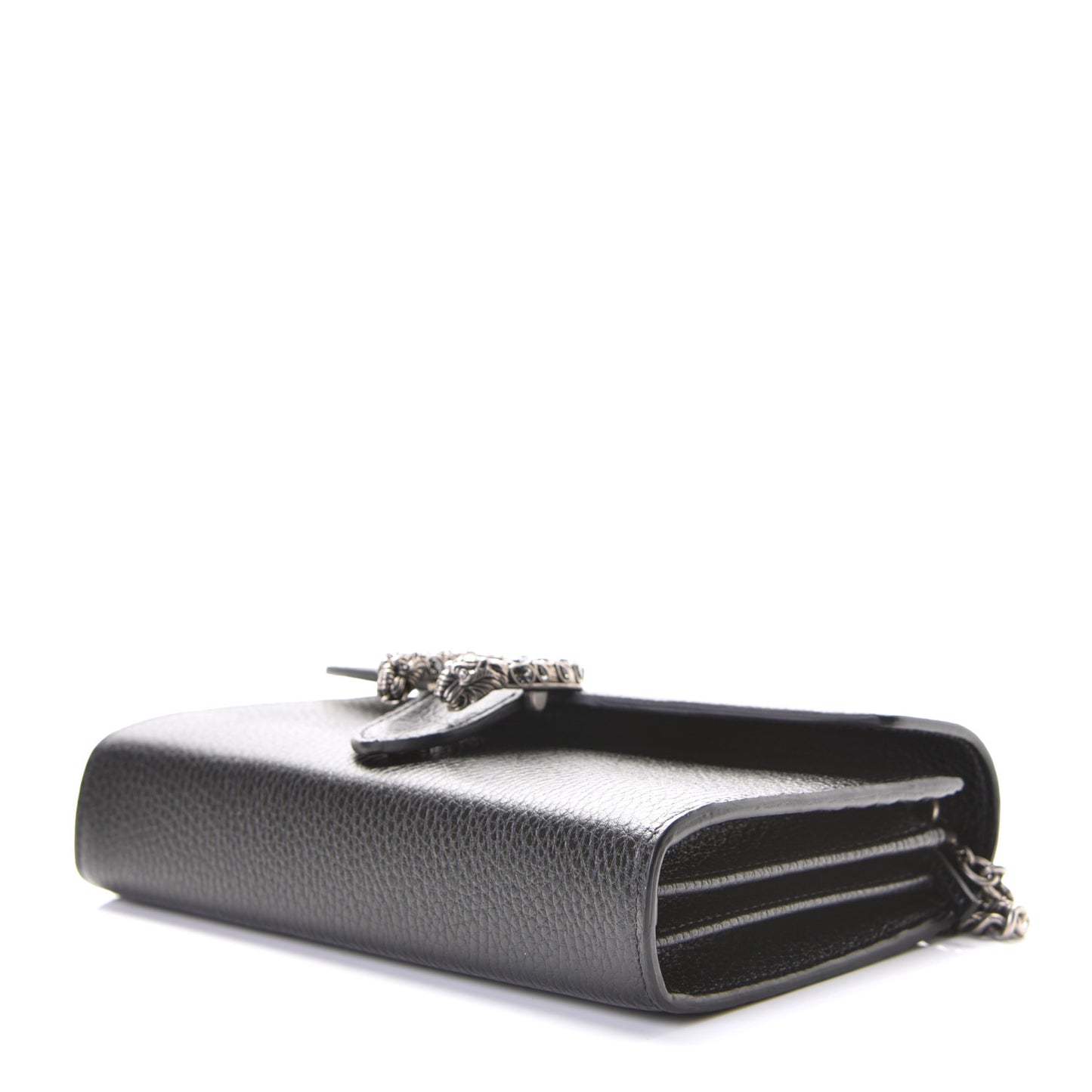 Calfskin Mini Dionysus Chain Wallet Black