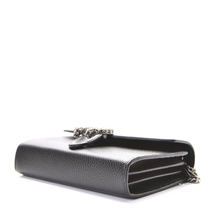 Gucci Calfskin Mini Dionysus Chain Wallet Black 8 of 9