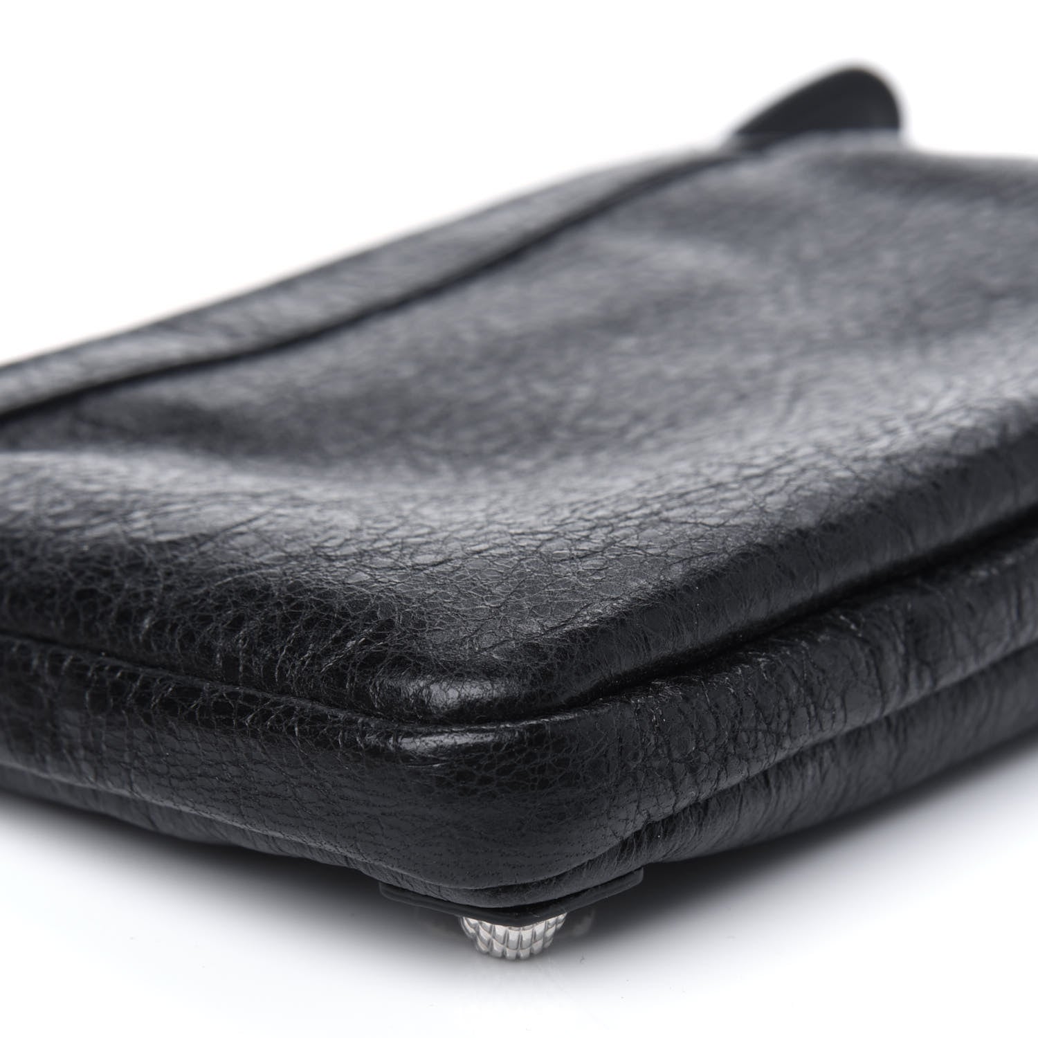 Balenciaga Agneau Giant 12 Silver Hardware M Porte-Monnaie Coin Purse Black 10 of 12