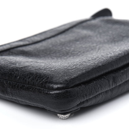 Balenciaga Agneau Giant 12 Silver Hardware M Porte-Monnaie Coin Purse Black 10 of 12