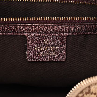 Gucci Monogram Bamboo Ring Hobo Aubergine 6 of 16