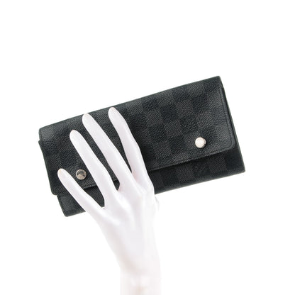 Louis Vuitton Damier Graphite Portefeuille Long Modulable Wallet 2 of 9