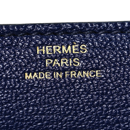 Hermes Chevre Mysore Mini Clic Card Holder Bleu Nuit 6 of 11