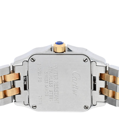 Cartier Stainless Steel 18K Yellow Gold 20mm Santos Demoiselle Quartz Watch 4 of 4