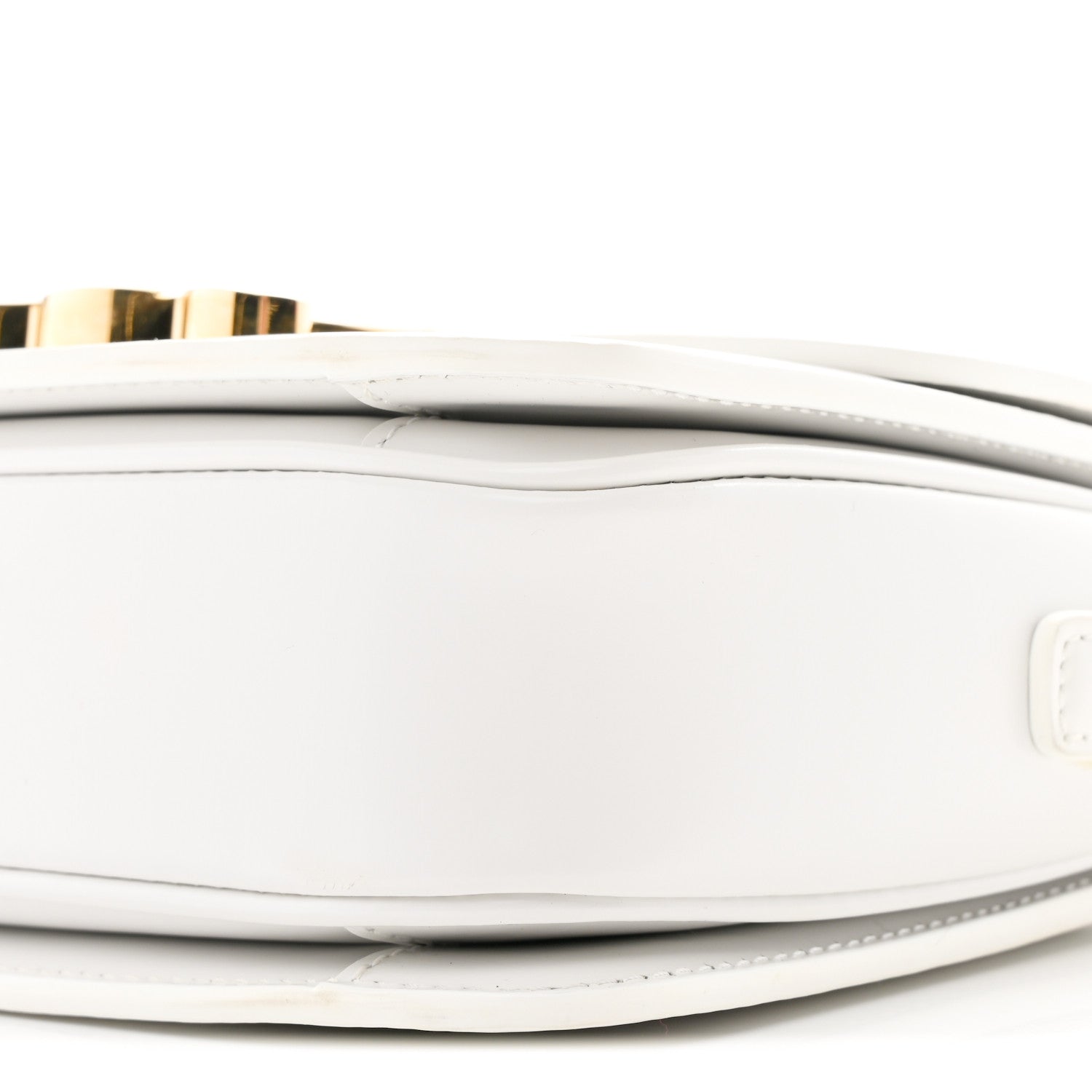 Celine Shiny Calfskin Teen Triomphe White 10 of 10