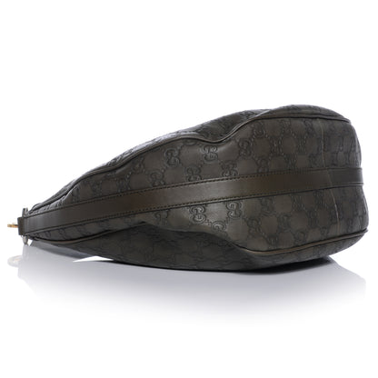 Gucci Guccissima Medium GG Twins Hobo Olive Green 4 of 9