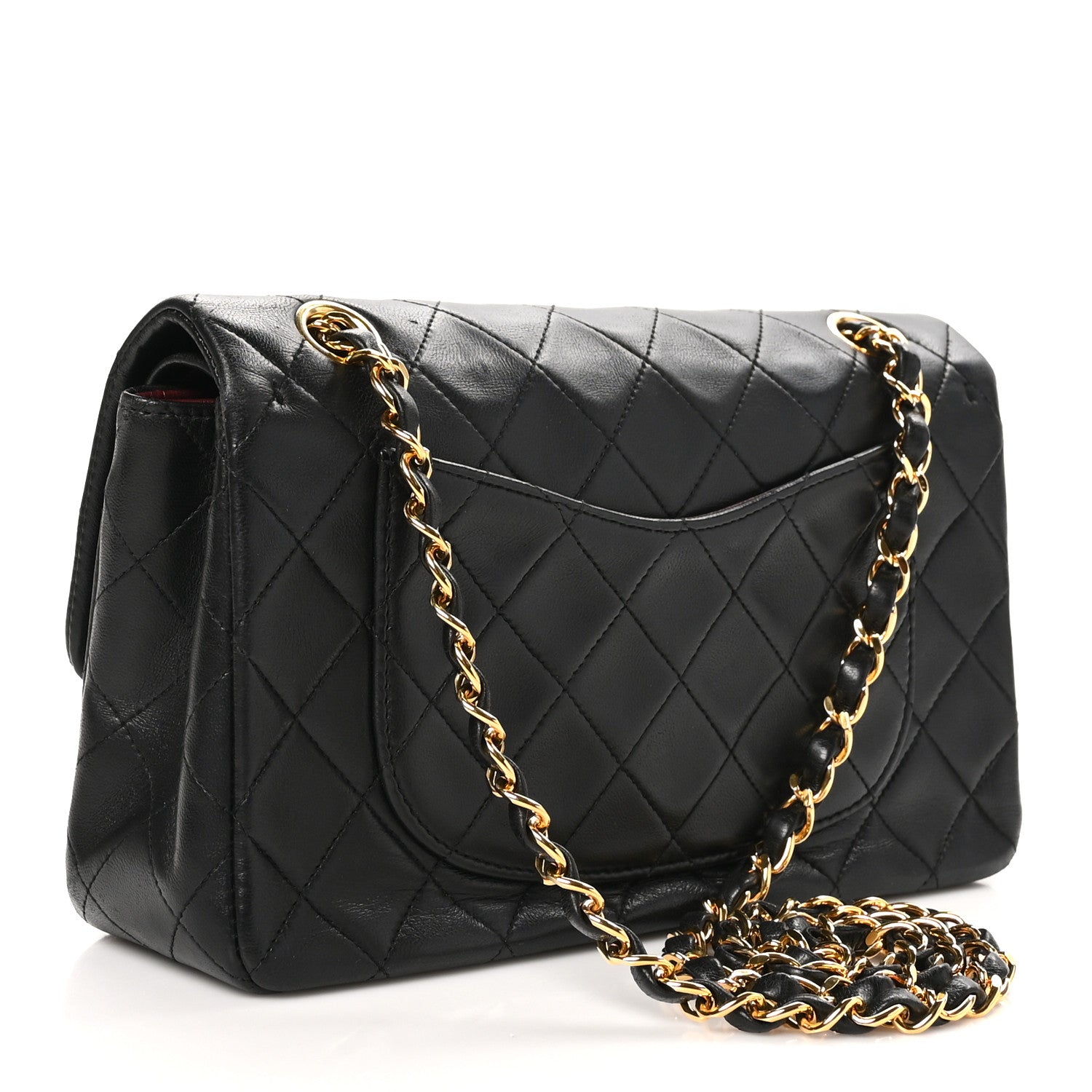 Chanel Lambskin Quilted Small Double Flap Black 3 of 10