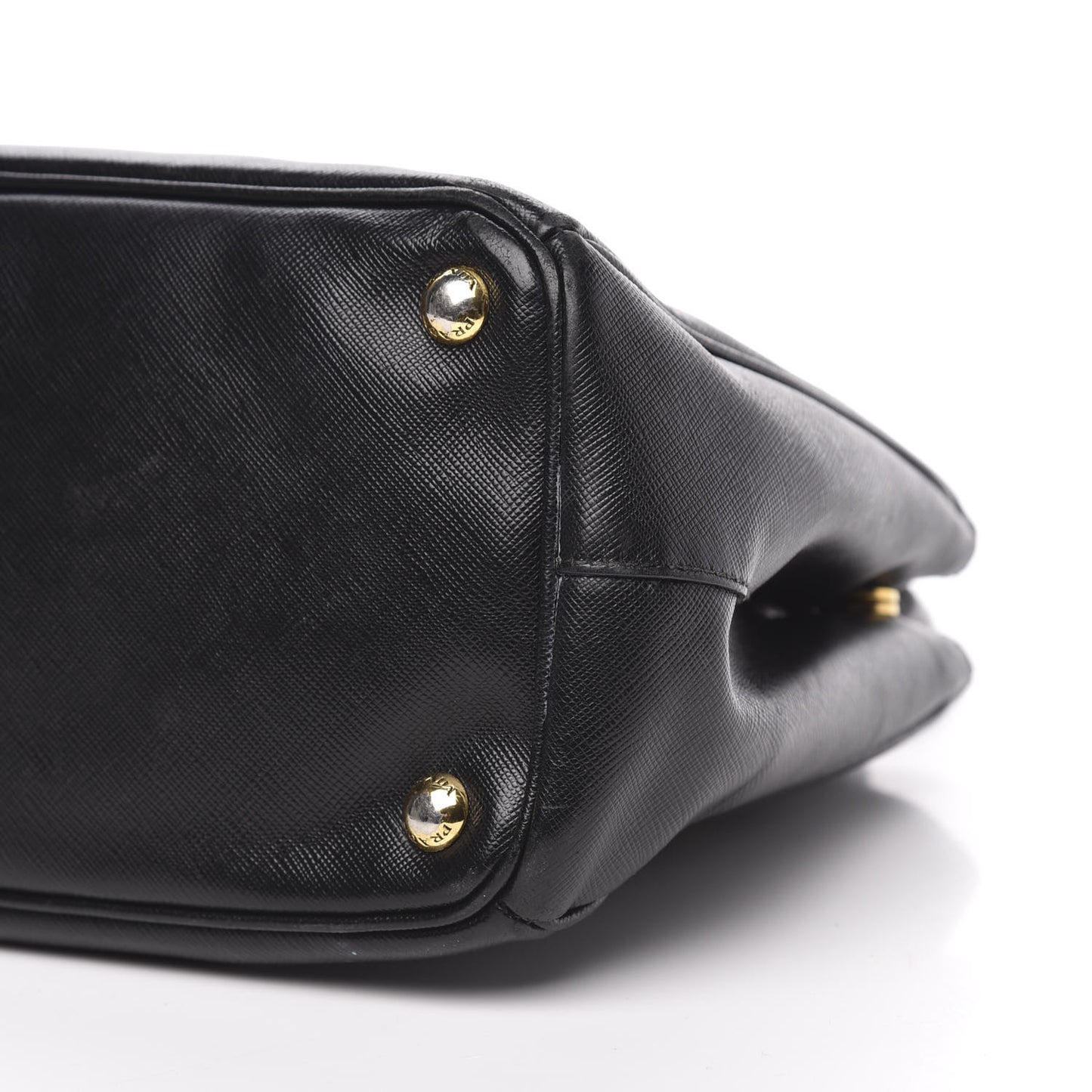 Saffiano Small Galleria Double Zip Tote Black