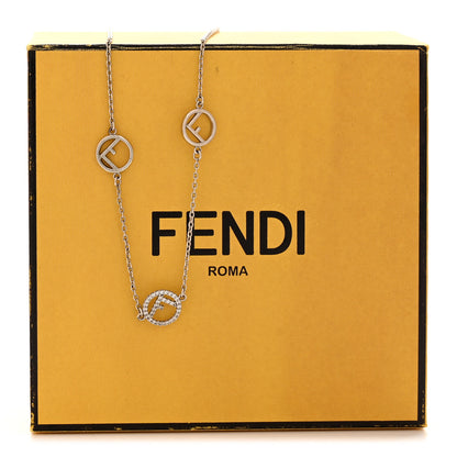 Fendi Metal Crystal F is Fendi Necklace Silver 7 of 7