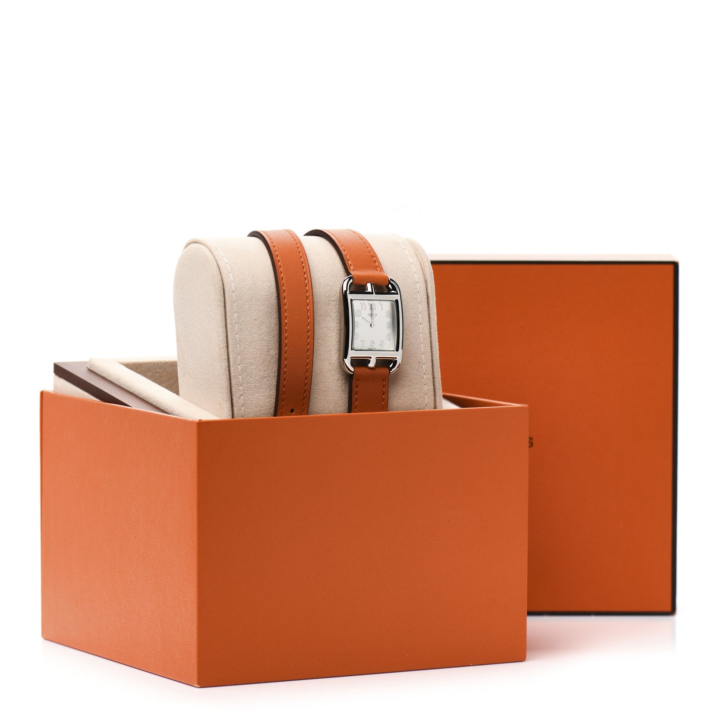 Stainless Steel Swift 23mm Cape Cod Double Tour Quartz Watch Orange