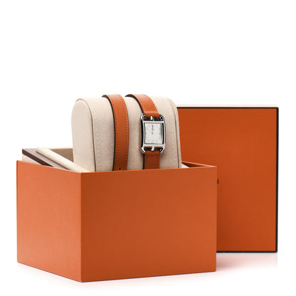 Hermes Stainless Steel Swift 23mm Cape Cod Double Tour Quartz Watch Orange 5 of 5