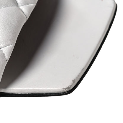 Bottega Veneta Nappa Matelasse Padded Flat Sandals 38 Optic White 9 of 11