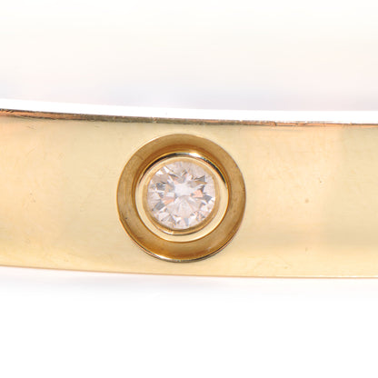 Cartier 18K Yellow Gold 10 Diamond LOVE Bracelet 17 6 of 7