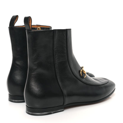 Gucci Malaga Kid Womens Jordaan Ankle Boots 38 Black 4 of 8