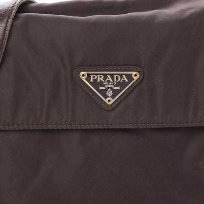 Prada Nylon Tessuto Chain Shoulder Bag Ebano 10 of 10