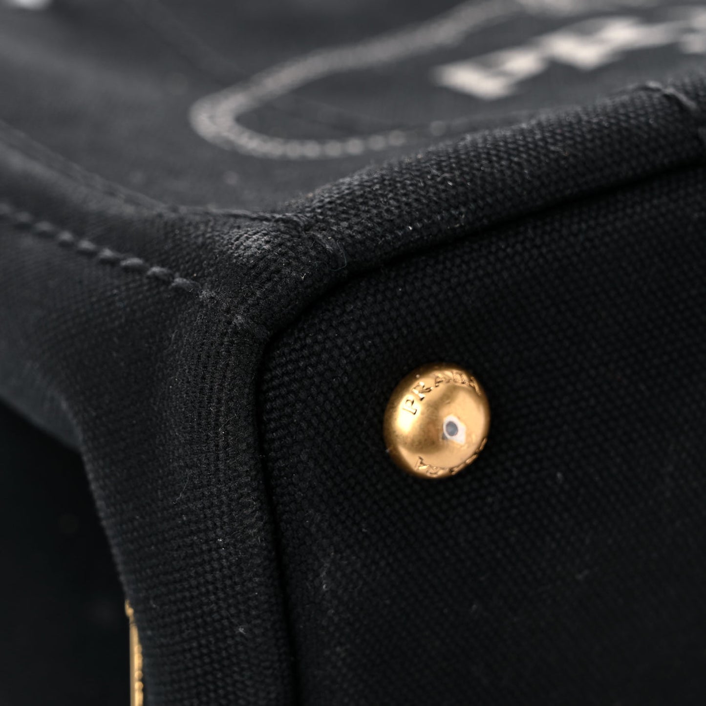 Canapa Small Logo Tote Black